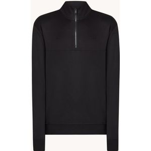 HUGO BOSS Sweater met halve rits en logo