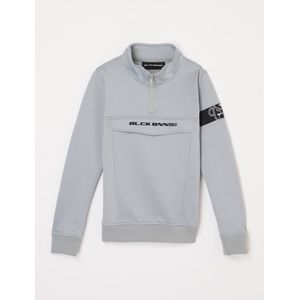 Black Bananas Commander sweater met halve rits