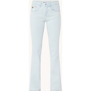 Lois Melrose mid waist flared fit jeans met lichte wassing