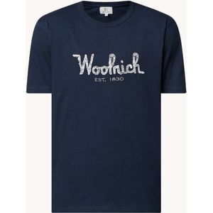 Woolrich T-shirt met logoborduring