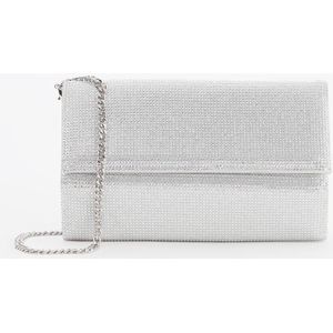 Dune London Esmes clutch met strass en afneembare schouderriem