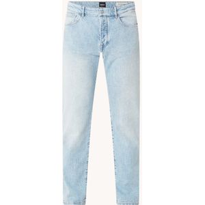 HUGO BOSS Regular fit jeans met lichte wassing