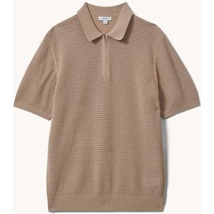 Reiss Burnham polo met halve rits