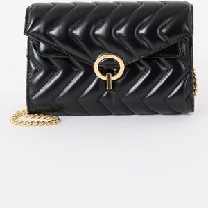 Sandro Clutch van leer met afneembare schouderriem