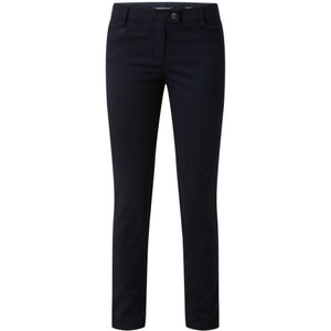 Marc O'Polo Mid waist slim fit pantalon met steekzakken