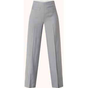 Sandro High waist flared fit pantalon met paspelzakken