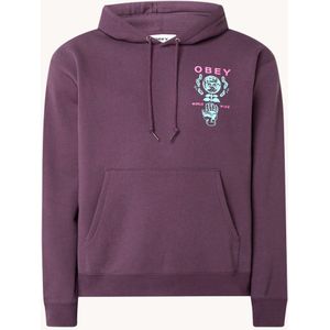 Obey Helping Hand hoodie met logo- en backprint