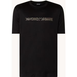 Emporio Armani T-shirt in lyocellblend met logoprint