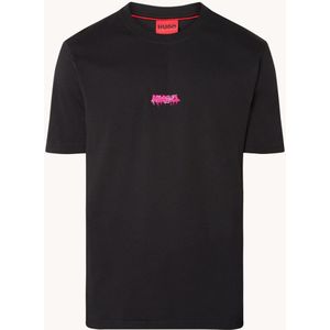 HUGO BOSS Dindion T-shirt met logo- en backprint