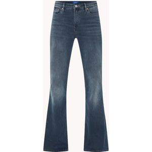 Denham High waist flared jeans met verwassen afwerking