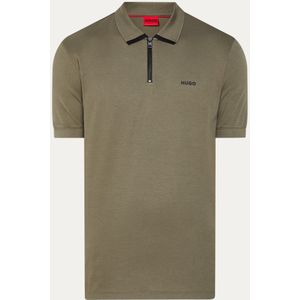 HUGO BOSS Dalomino regular fit polo met halve rits en logo