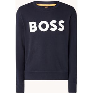 HUGO BOSS We Basic Crew sweater met logoprint