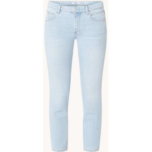Marc O'Polo Denim Mid waist cropped skinny jeans met lichte wassing