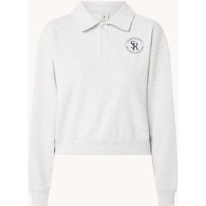 Sporty & Rich Sweater met logo en polokraag
