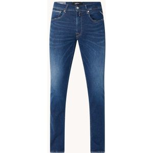 Replay Grover straight fit jeans met medium wassing en stretch