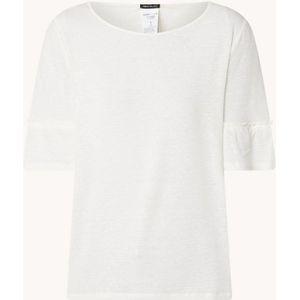 Pennyblack Radice T-shirt in linnenblend met gemêleerd dessin
