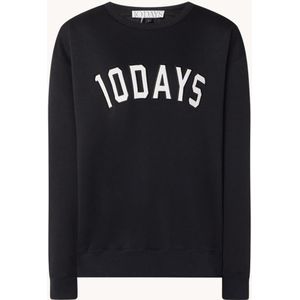 10DAYS Statement oversized sweater met logoborduring