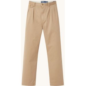 Ralph Lauren Straight fit cropped chino met plooidetail