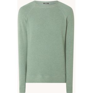 Denham Raglan fijngebreide pullover met gemêleerd dessin