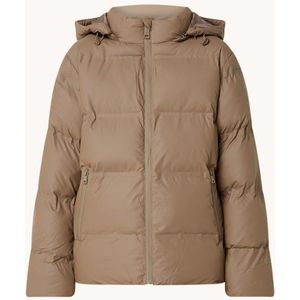 Neo Noir Fox puffer jack met afneembare capuchon