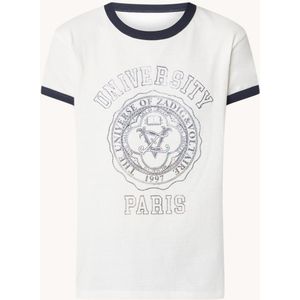 Zadig&Voltaire Walk T-shirt met logo en strass