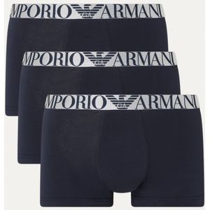 Emporio Armani Boxershorts van biologisch katoen met logoband in 3-pack