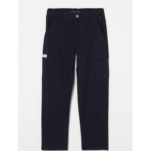 Tommy Hilfiger Straight fit cargobroek met logoborduring