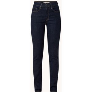 Levi's 724 high waist slim fit jeans met donkere wassing