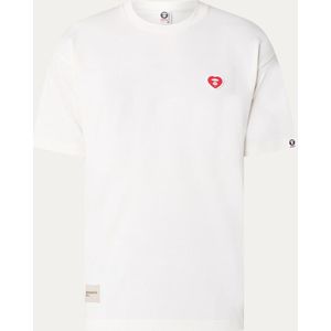 Aape Now Heart T-shirt met logo- en back print