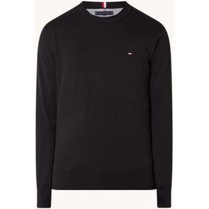 Tommy Hilfiger Fijngebreide pullover in biologische katoenblend