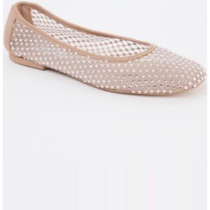 Steve Madden Auden ballerina van mesh met strass