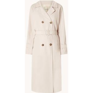 Claudia Sträter Double-breasted trenchcoat met ceintuur