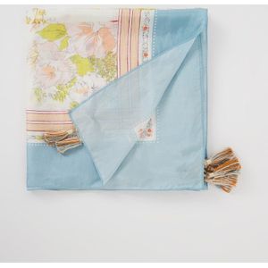 Gerard Darel Prissie sjaal van zijde met bloemenprint 120 x 120 cm