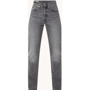 Levi's 501 high waist straight leg jeans met gekleurde wassing