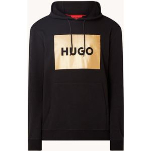 HUGO BOSS Duratschi hoodie met metallic logoprint