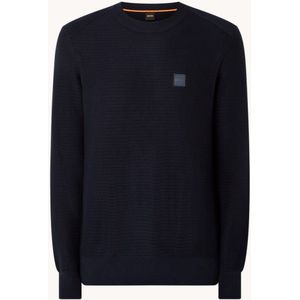 HUGO BOSS Anion fijngebreide pullover in kasjmierblend