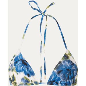 Peony Marseille triangel bikinitop met uitneembare vulling en print