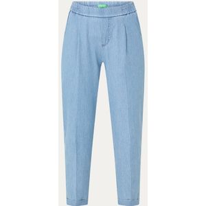 Benetton High waist cropped tapered jeans met steekzakken