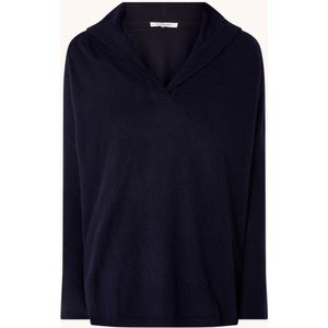 Gerard Darel Lalou fijngebreide pullover van kasjmier met capuchon