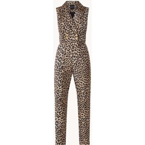 NIKKIE Benicia straight fit jumpsuit met panterprint