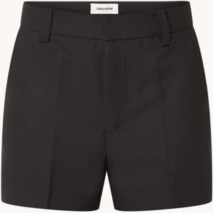 Zadig&Voltaire Pink high waist loose fit korte broek met steekzakken
