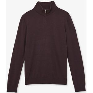 Reiss Blackhall pullover van merino wol met halve rits