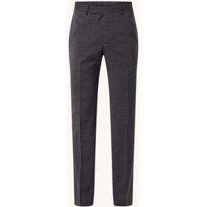 Sandro Slim fit pantalon van scheerwol met steekzakken