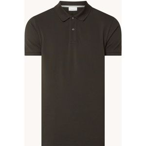 Profuomo Regular fit polo van piqué katoen