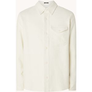 Denham Burton regular fit overshirt met borstzak