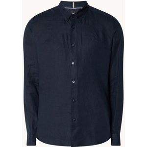 HUGO BOSS S-liam regular fit overhemd van linnen