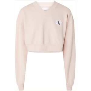 Calvin Klein Cropped sweater met logoborduring