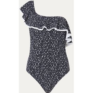 Gottex Voorgevormde one shoulder badpak met print