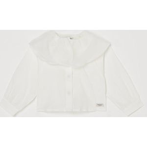 Donsje Amsterdam Haute blouse in linnenblend met volantkraag