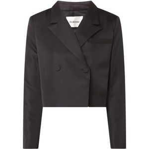 Modström Gavin cropped blazer van satijn